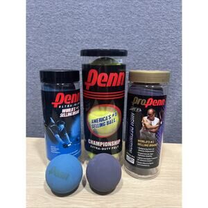 Pro Penn High Definition Official Ball Racquetball 3 Pack/Purple-Blue Yellow